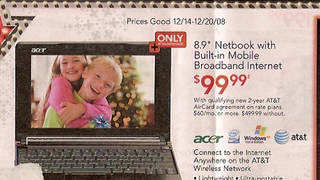 RadioShack To Sell Acer Aspire One For $100 With AT&T Data Contract